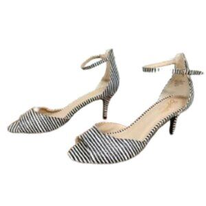Seychelles Black White Strip Pumps Size 10